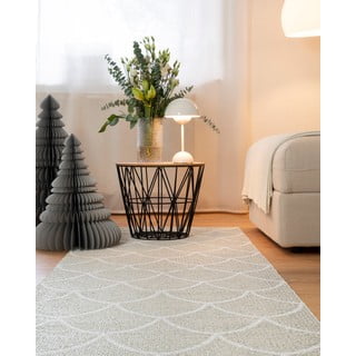 Kremno bel zunanji in notranji tekač 70x300 cm Kotte Linen – Pappelina