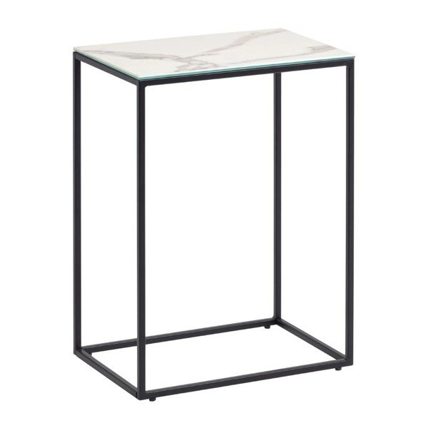 Stranska mizica s keramično ploščo 30x45 cm Rewena – Kave Home