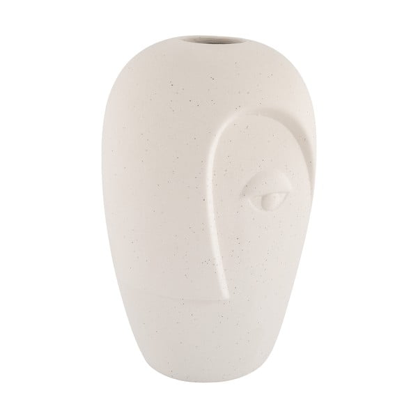 Kremno bela keramična vaza (višina 19,5 cm) Face – House Nordic