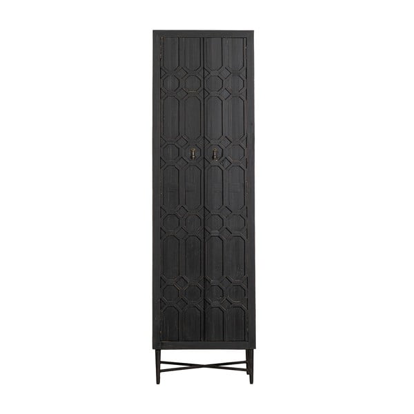 Črna garderobna omara iz recikliranega lesa 60x210 cm Bequest – BePureHome