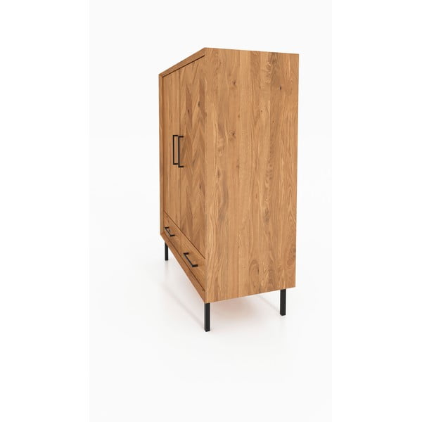 Omarica iz masivnega hrasta 97x125 cm Abies – The Beds-image-1