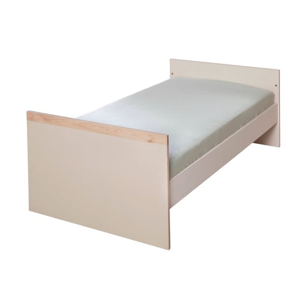 Bež/naravna otroška posteljica z nastavljivo višino 70x140 cm Jil – Roba-image-3