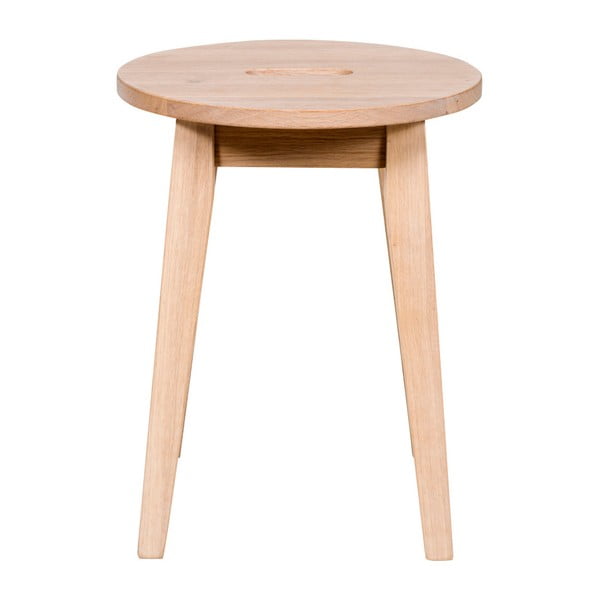 Mat lakiran nizek hrastov stolček Rowico Frigg-image-1