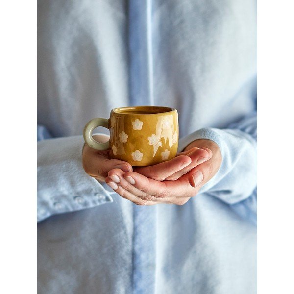 Rjava keramična otroška skodelica 110 ml Nini – Bloomingville-image-4