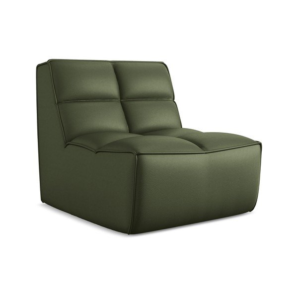 Zelen modul za sedežno garnituro iz umetnega usnja Kalai – Makamii-image-2