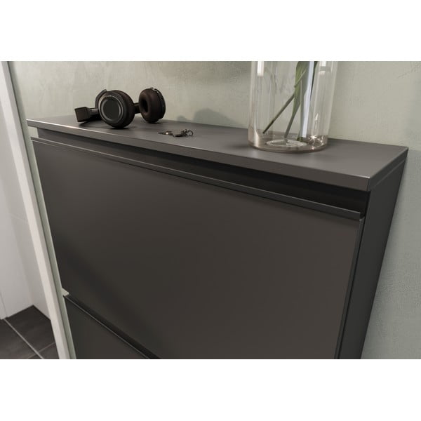 Antracitno siva preklopna omarica za čevlje Scarpa – Germania-image-4