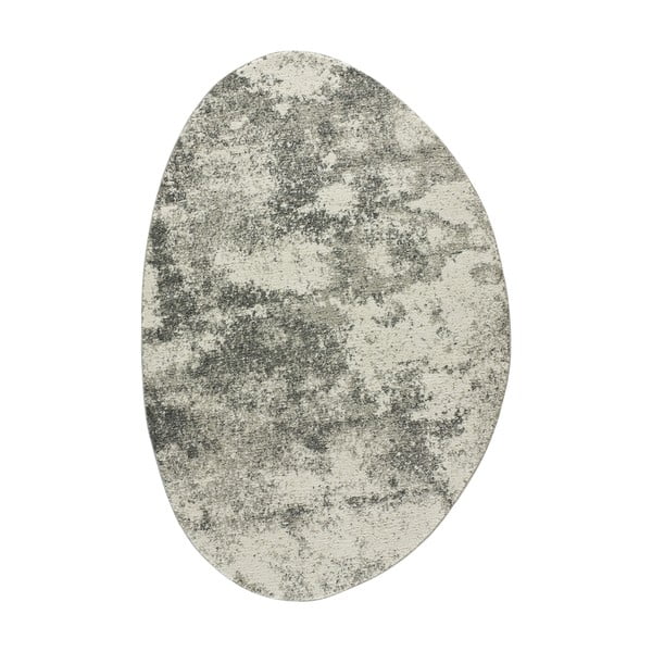 Siva ovalna preproga Universal Niamey, 160 x 230 cm
