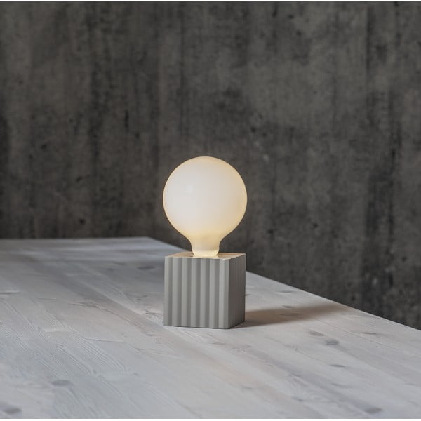 Svetlo siva noga svetilke 10 cm Box – Star Trading-image-4