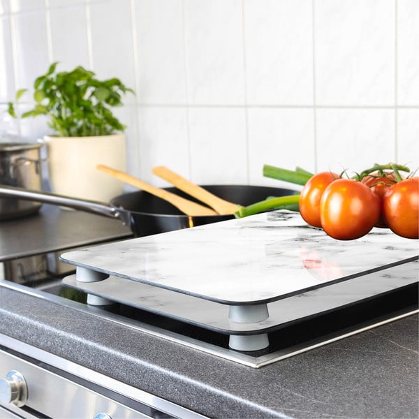 Komplet 2 steklenih zaščitnih plošč za štedilnik, 52 x 30 cm-image-1