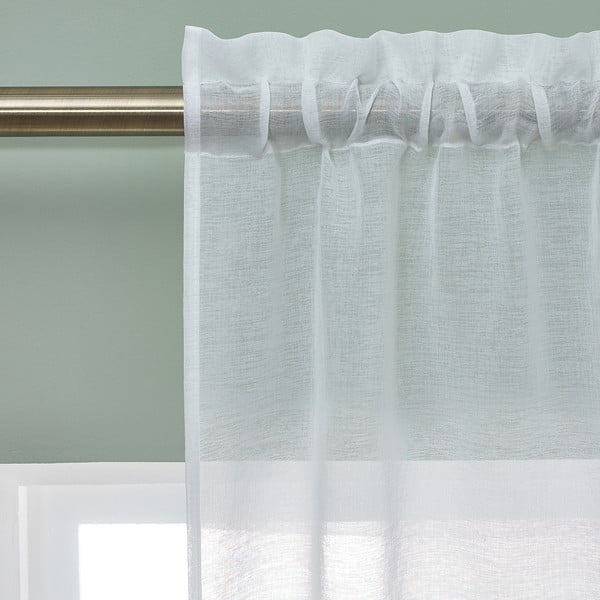 Bela prosojna zavesa iz tančice 140x183 cm Countryside Floral – Catherine Lansfield-image-2