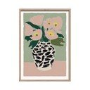 Tiskana slika z okvirjem 50x70 cm Spotted Vase – Styler