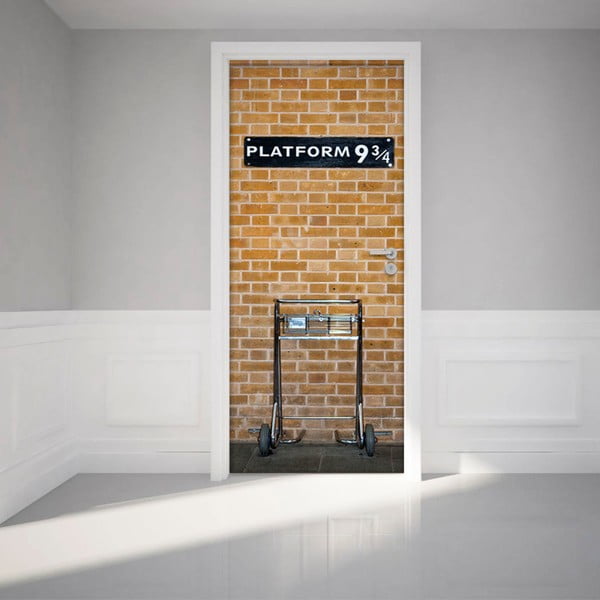 Samolepilna nalepka za vrata Ambiance Harry Potter Platforma, 83 x 204 cm