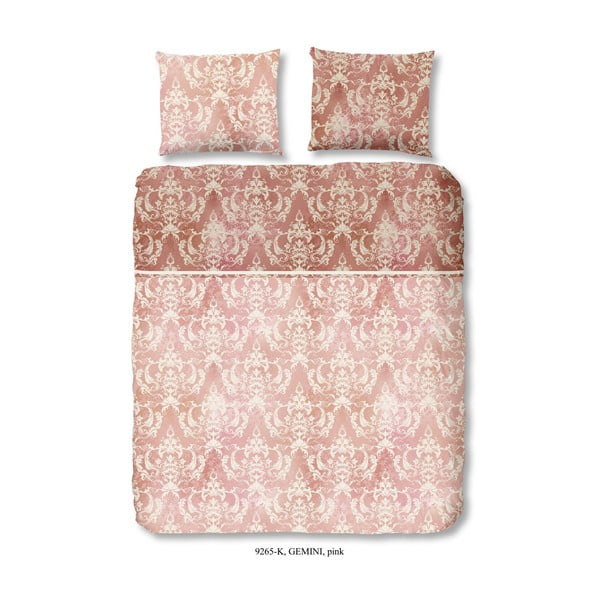 Descanso Roza bombažni saten, posteljno perilo za eno osebo, 155 x 200 cm