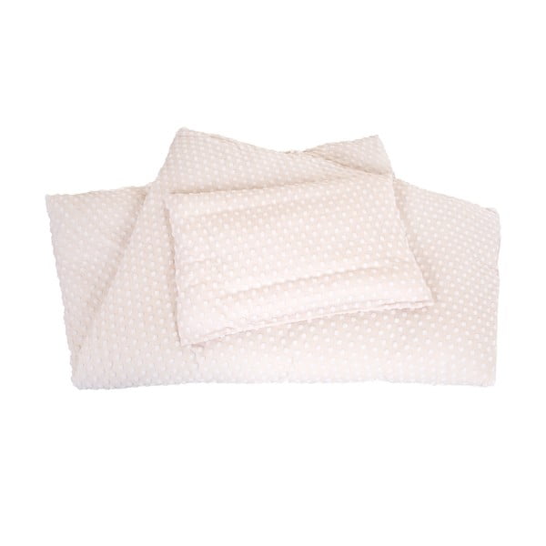 Bež otroška posteljnina za otroško posteljico iz mešanice bombaža 100x135 cm Frosty Almond – Roba-image-2