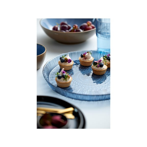 Moder steklen servirni krožnik ø 30 cm Kusintha – Bitz-image-2