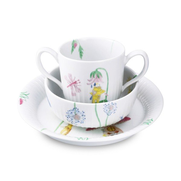Porcelanast otroški set posode 3 ks Hammershøi Kids – Kähler Design