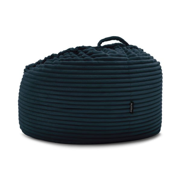 Temno modra vreča za sedenje iz rebrastega žameta Socrate – Bobochic Paris-image-4