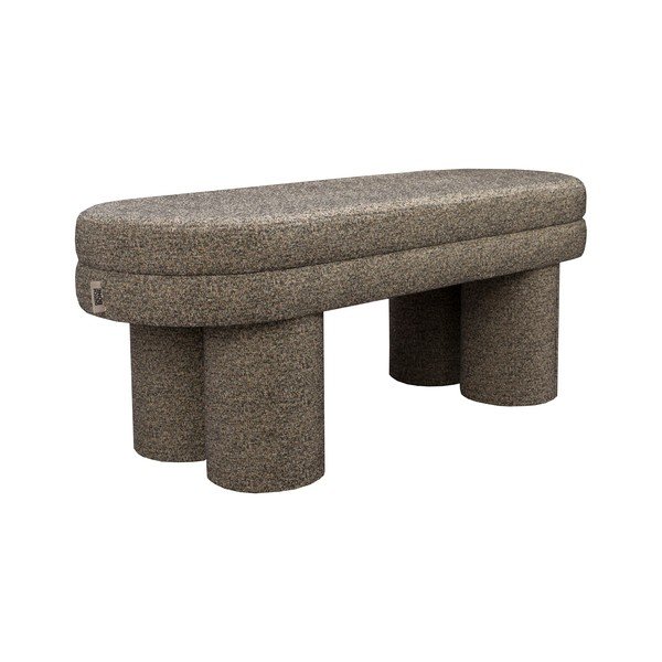 Rjava klop iz tkanine bouclé Fern – Dutchbone-image-2