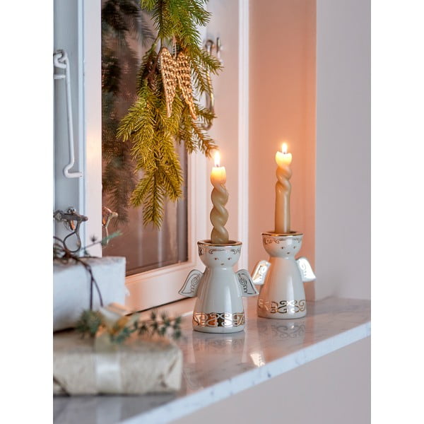 Lončeni svečniki v kompletu za čajno svečko 2 ks Faella – Bloomingville-image-2