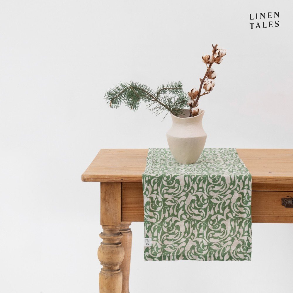 Lanen namizni tekač 40x200 cm Evergreen Damask