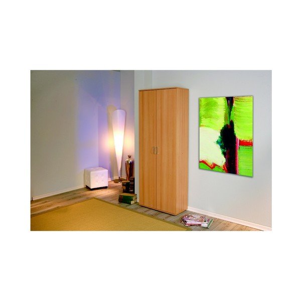 Rjava dvovratna garderobna omara Evegreen House Home, višina 189 cm-image-3