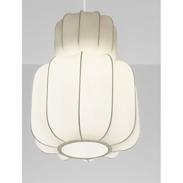 Mat bela tekstilna viseča svetilka ø 28 cm Delina – Nova Luce-image-2