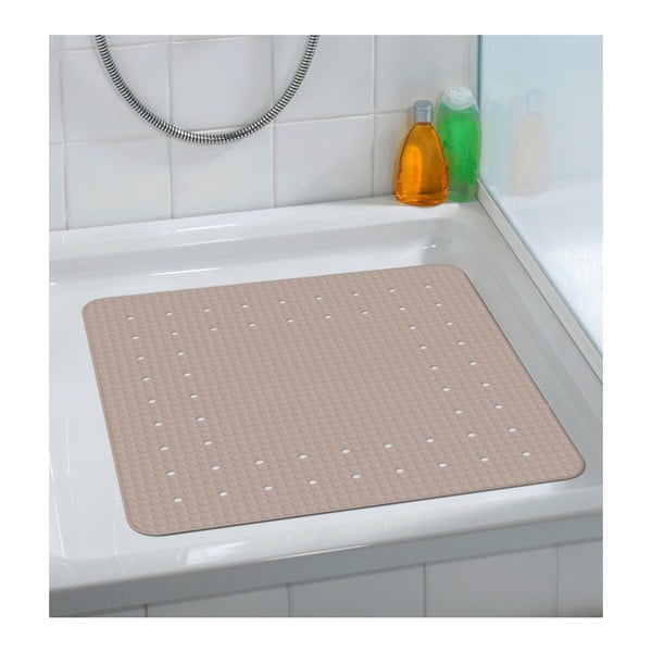 Sivo-bež nedrseča kopalniška podloga Wenko Mirasol, 54 x 54 cm-image-2