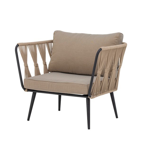 Bež oblazinjen vrtni fotelj Pavone – Bloomingville-image-4