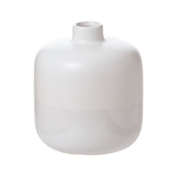 Vaza v odtenku Dip White, 13x13x14,5 cm