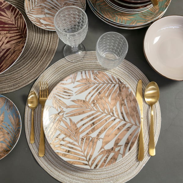 Jekleni jedilni pribor v zlati barvi 24 kos - VDE Tivoli 1996-image-1