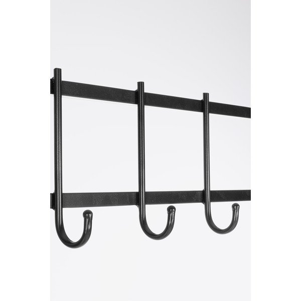 Črn/v naravni barvi kovinski stenski obešalnik s polico 64,5 cm Haldor – Yes Everyday-image-4