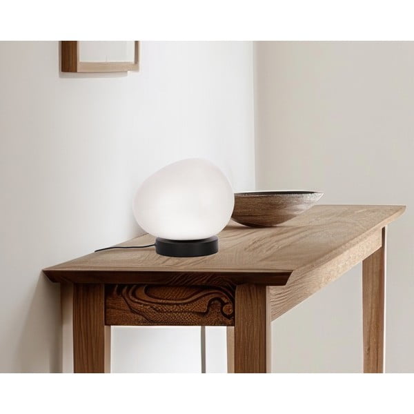 Črno-bela namizna svetilka (višina 19 cm) Stones – Candellux Lighting-image-1