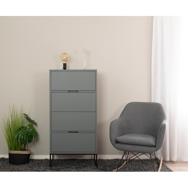 Sivo-zelena visoka komoda 60x127 cm Lipp - Tenzo-image-1
