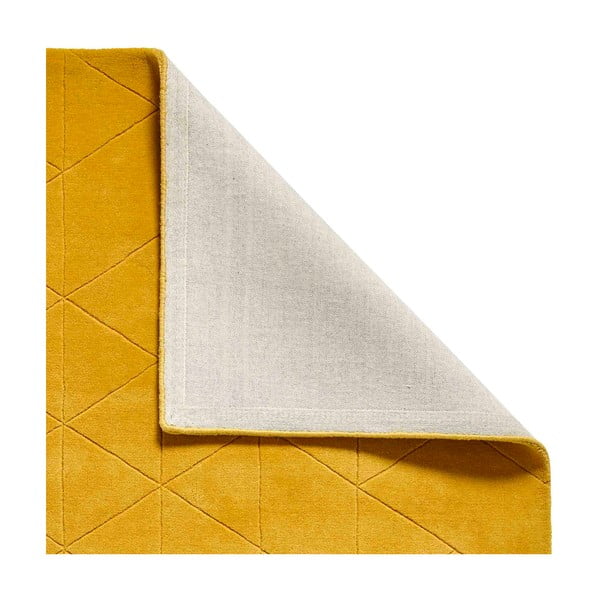 Gorčično rumena volnena preproga Think Rugs Kasbah, 120 x 170 cm-image-4