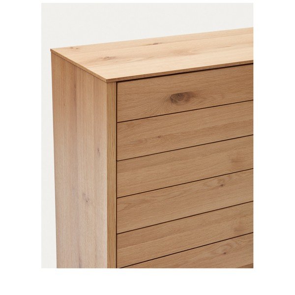 Visoka komoda v hrastovem dekorju 100x97 cm Alguema – Kave Home-image-4