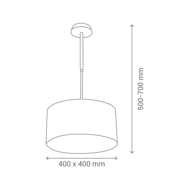 Bela viseča svetilka SULION Circles-image-1
