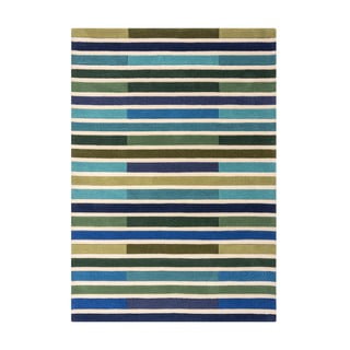 Zelena volnena preproga 170x120 cm Piano - Flair Rugs