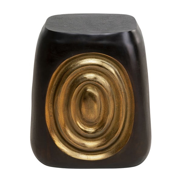 Črn/zlat stolček Drum Circle – Kare Design