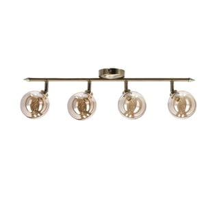 Stropna svetilka v bronasti barvi s steklenim senčnikom ø 10 cm Rodia – Candellux Lighting