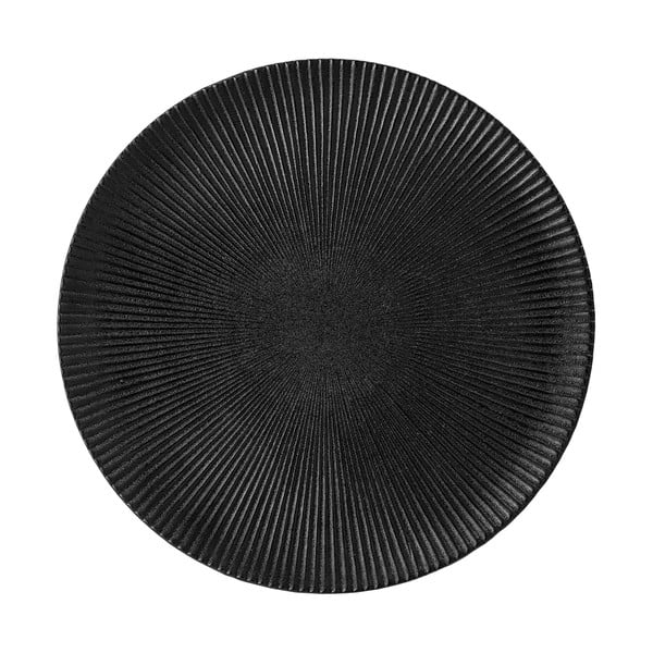 Črn keramičen krožnik Bloomingville Neri, ø 29 cm