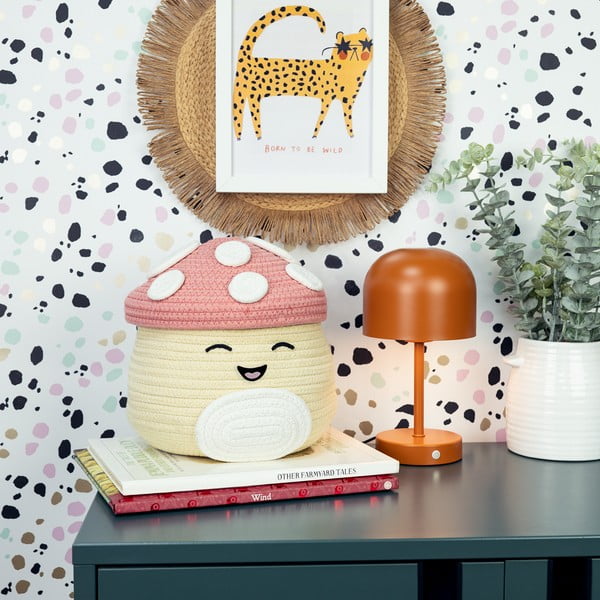 Bež tekstilna otroška škatla za shranjevanje ø 23x22 cm Fizz Malcolm – SQUISHMALLOWS-image-1