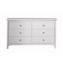 Bela nizka komoda iz masivnega bora 130x80 cm Berna – Marckeric