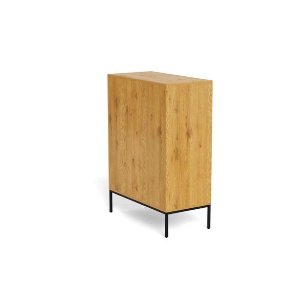 Komoda v hrastovem dekorju v naravni barvi 80x110x40 cm Palmdale – Actona-image-4