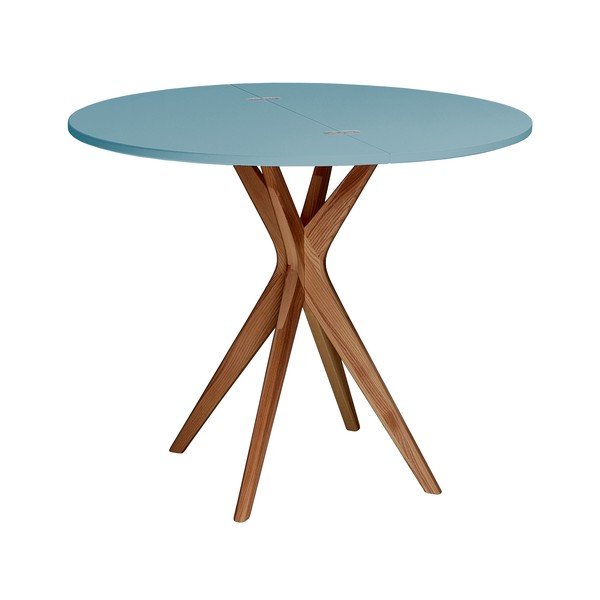 Okrogla raztegljiva jedilna miza 45x90 cm Jubi – Ragaba-image-2