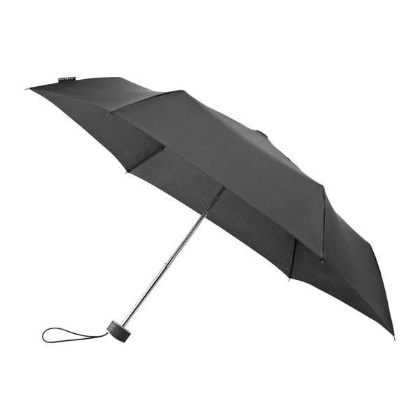 Črni zložljivi dežnik Ambiance Implival, ⌀ 90 cm