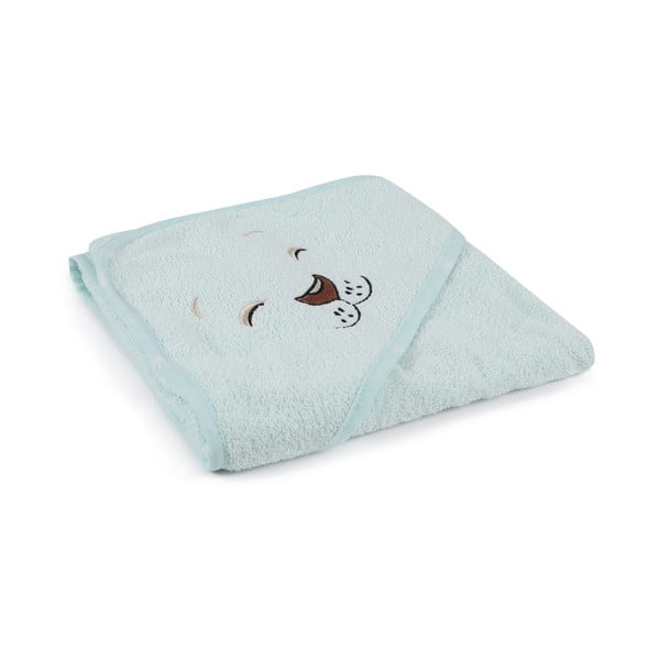 Mentolno zelen bombažen otroški kopalni plašč velikosti 1-2 leti Aslan – Foutastic-image-3