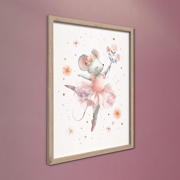 Otroška slika 30x40 cm Mouse Ballerina – Styler-image-3