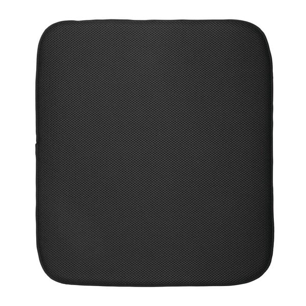 Črna podloga za sušenje posode iDesign iDry, 45,7 x 40,6 cm
