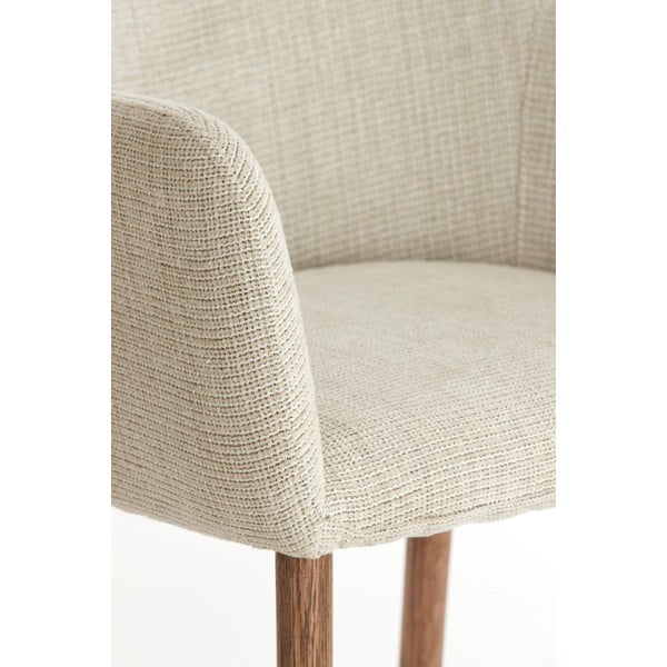 Bež oblazinjeni jedilni stoli v kompletu z nasloni za roke 2 ks Blaine – Light & Living-image-1