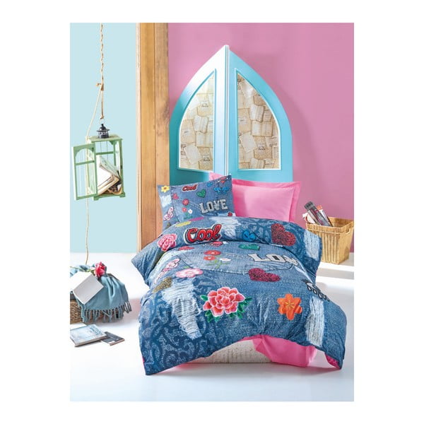 Otroška bombažna posteljnina za eno posteljo Ellis, 160 x 220 cm